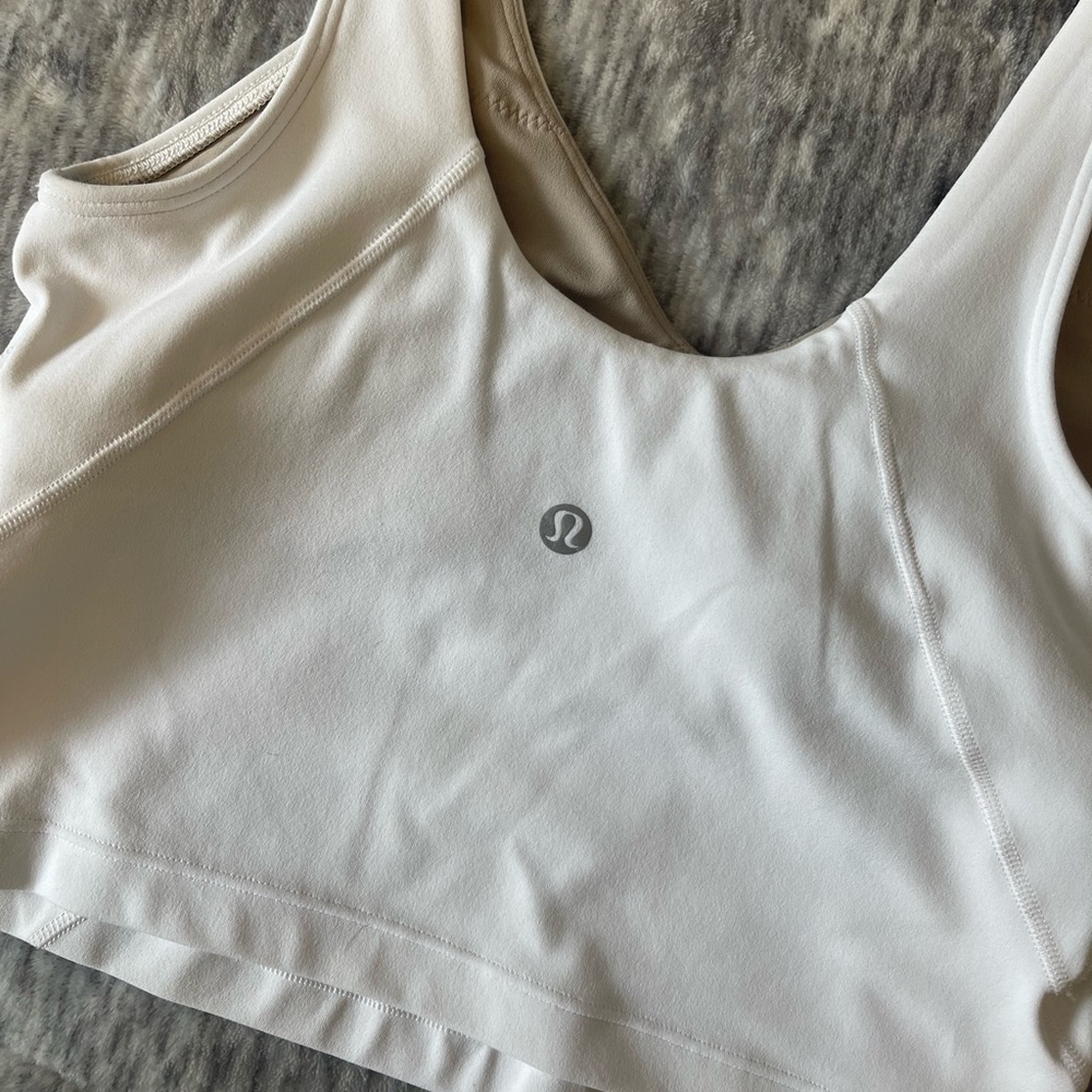 size 4 lululemon white align tank